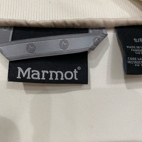 Marmot cream colored jacket size small - Picture 2 of 3